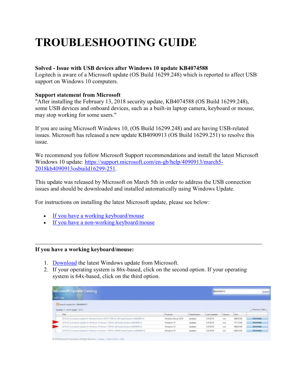 Troubleshooting Guide