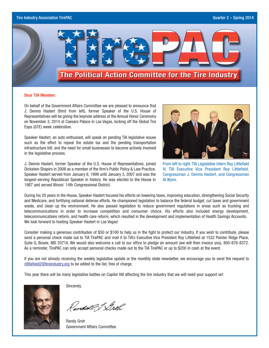 Spring 2014 Tirepac News