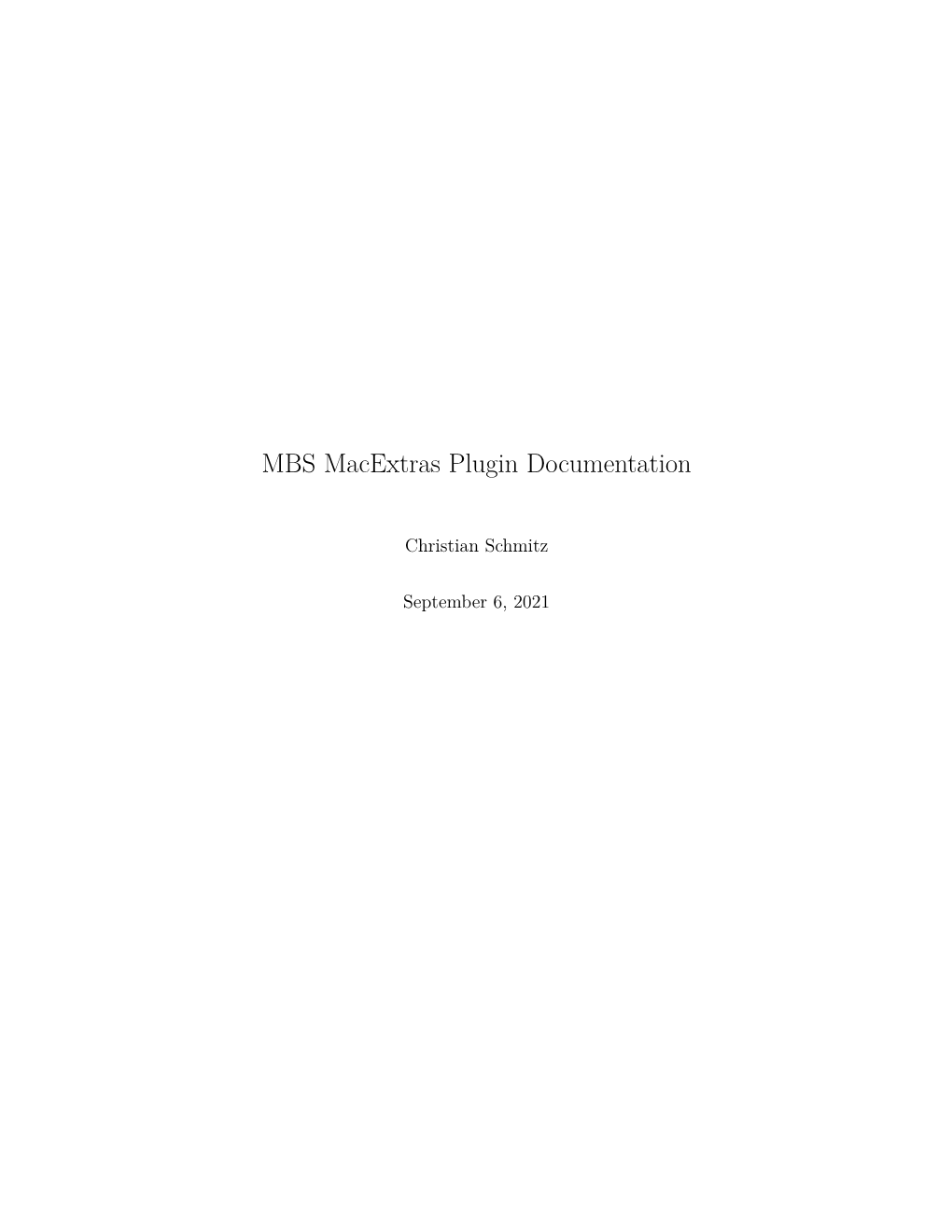 MBS Macextras Plugin.Pdf