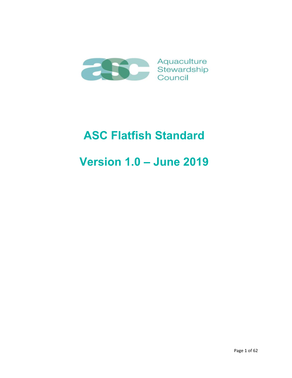 ASC Flatfish Standard V1.0