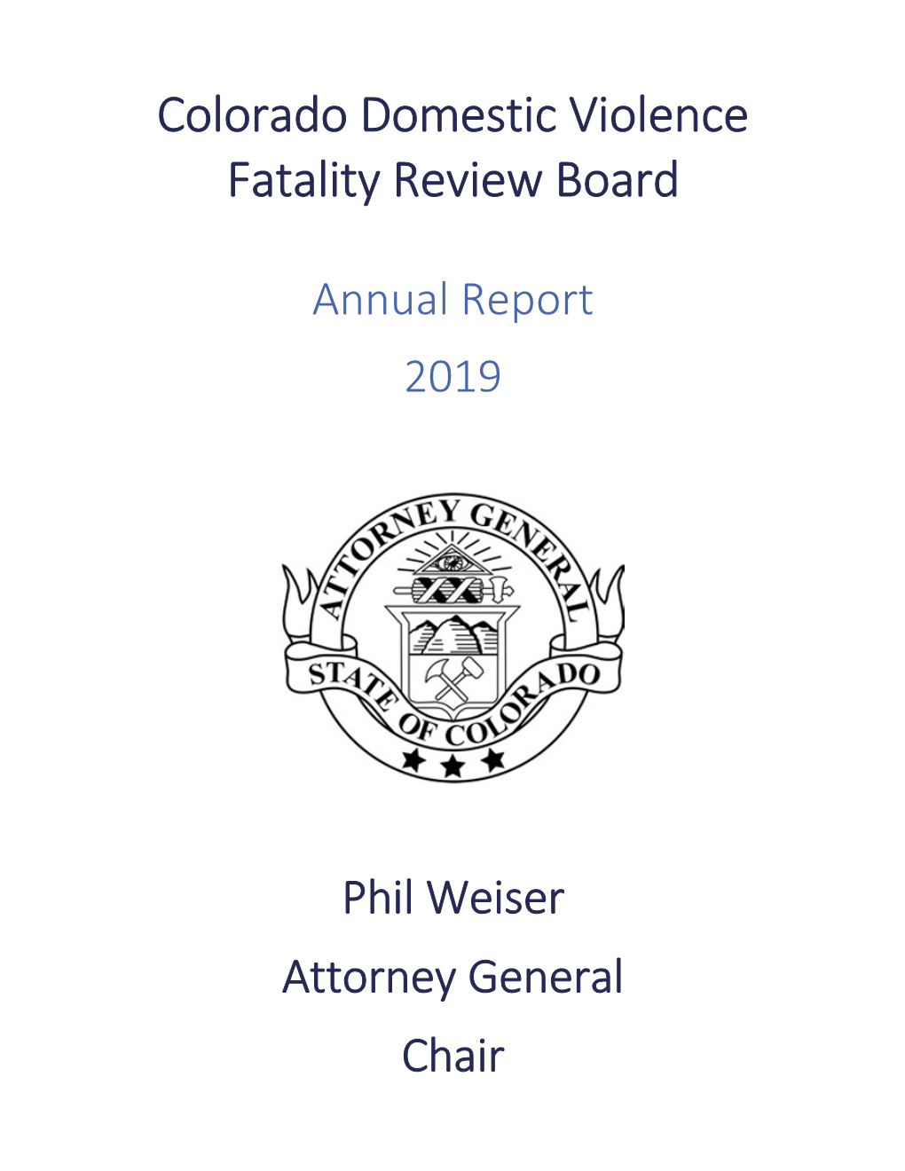 Colorado Domestic Violence Fatality Review Board Report