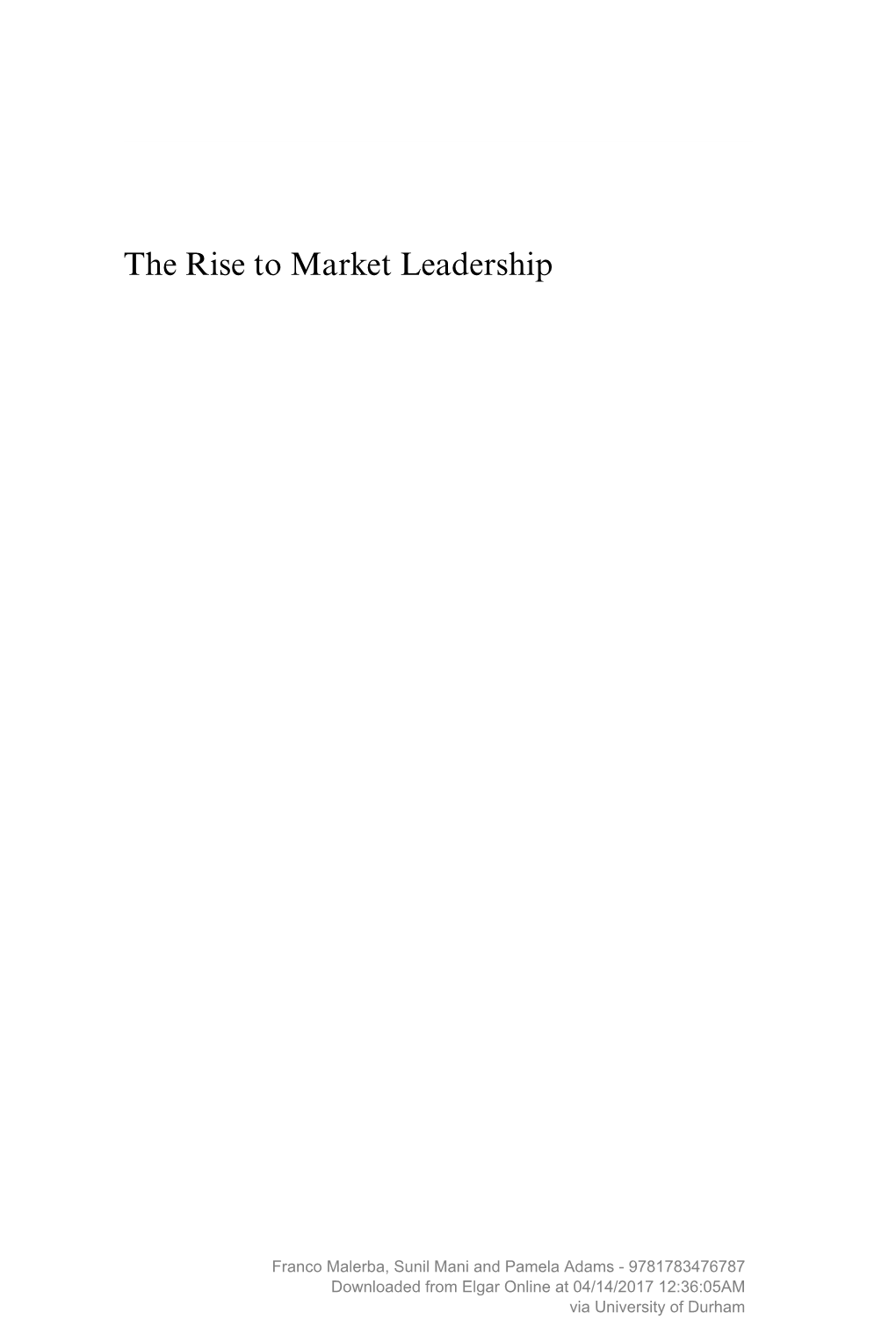 The Rise to Market Leadership