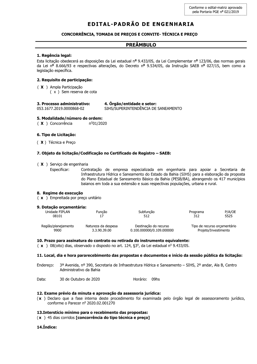 Novo Edital Republicado Cp Nº01/2020