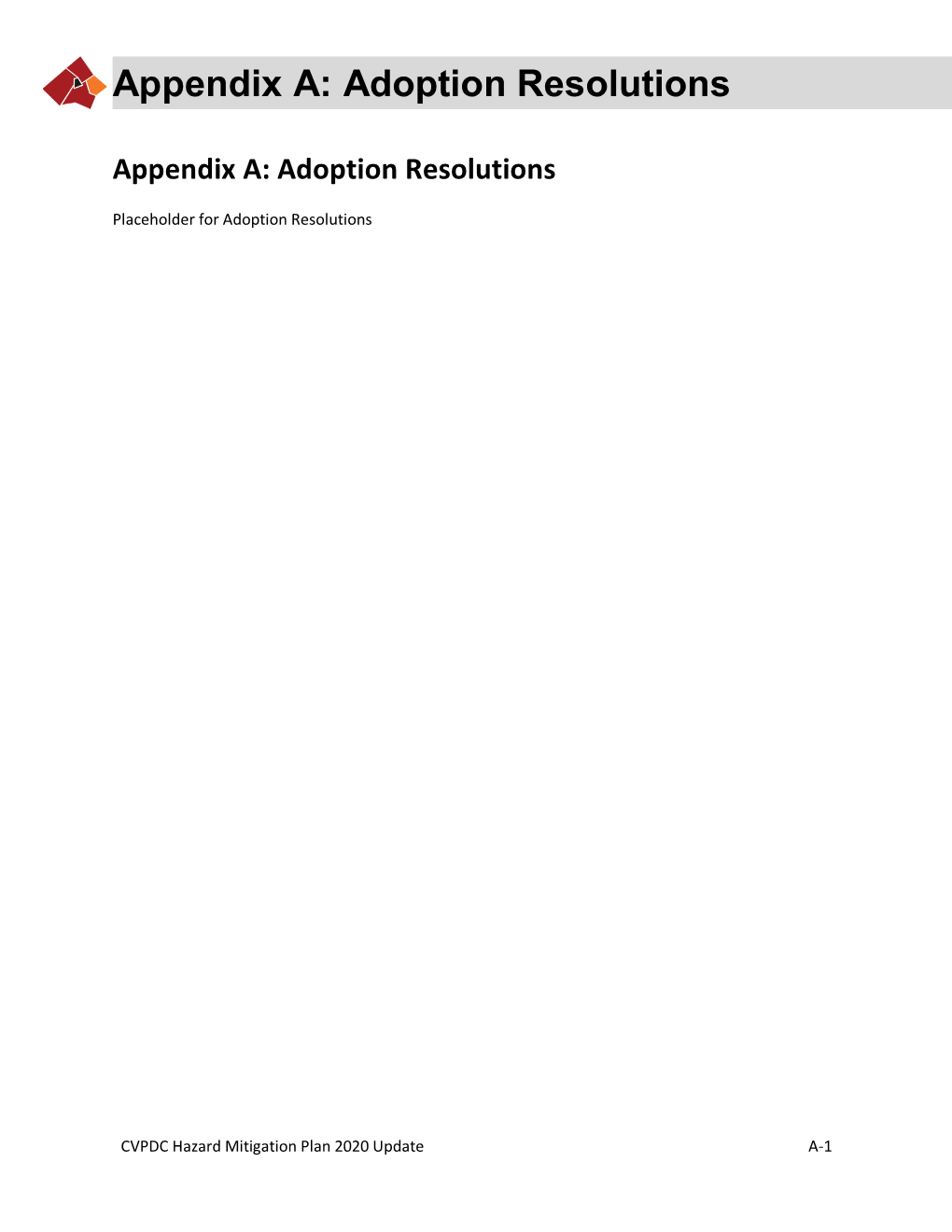 Appendix A: Adoption Resolutions