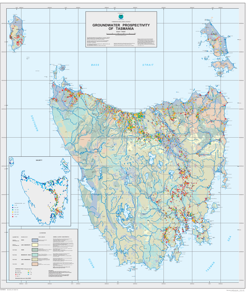 Groundwater Prospectivity of Tasmania