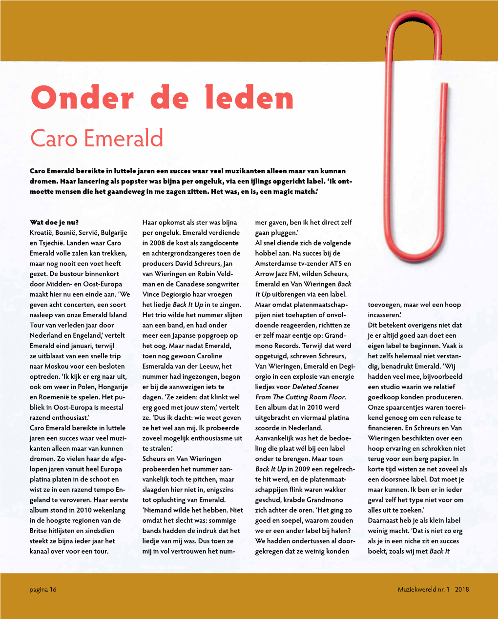 Onder De Leden Caro Emerald