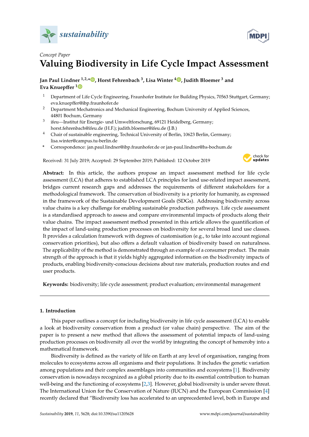 Valuing Biodiversity in Life Cycle Impact Assessment