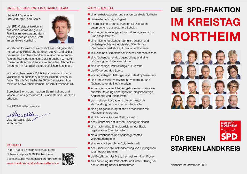 Flyer SPD-Kreistagsfraktion Northeim