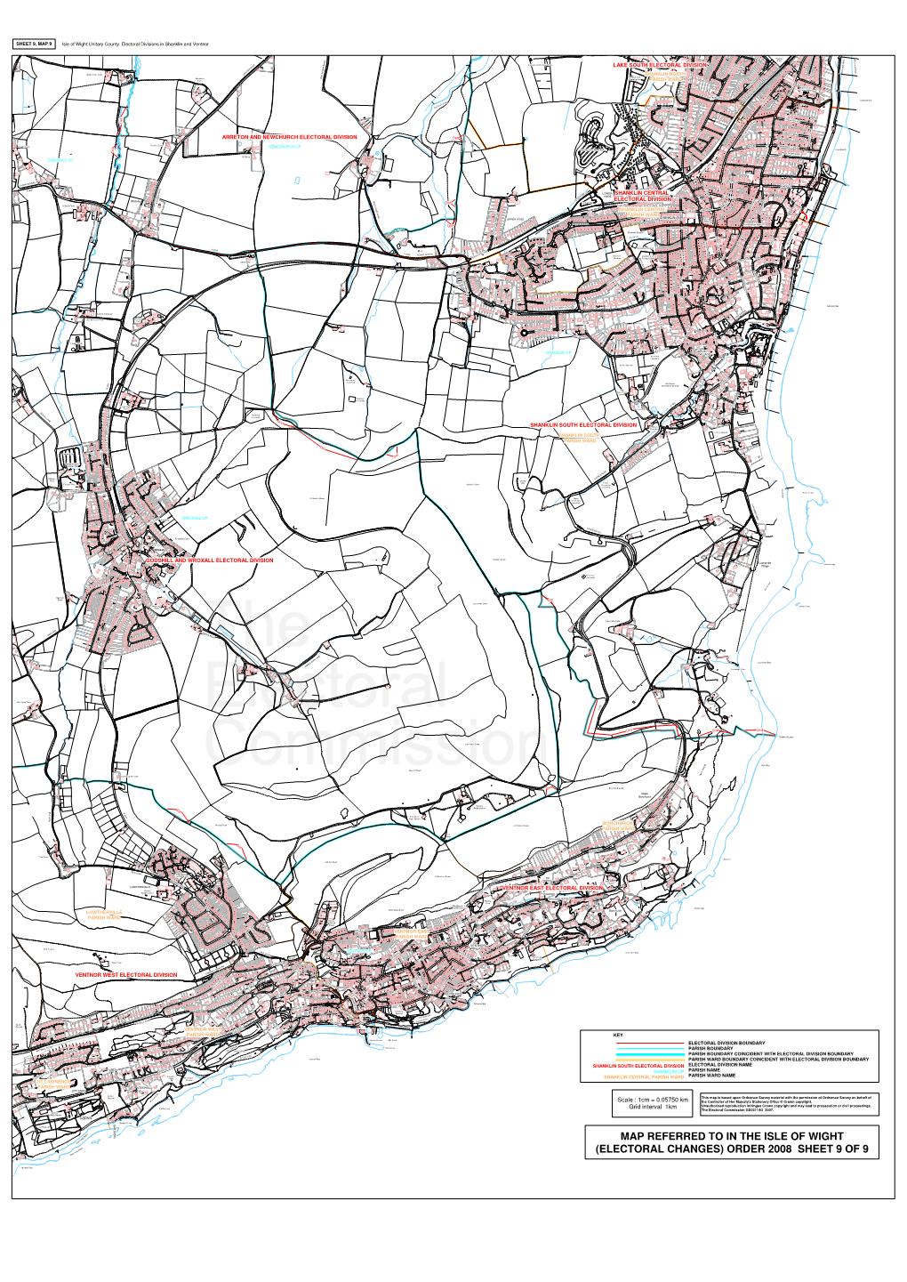 MAP REFERRED to in the ISLE of WIGHT Ea M