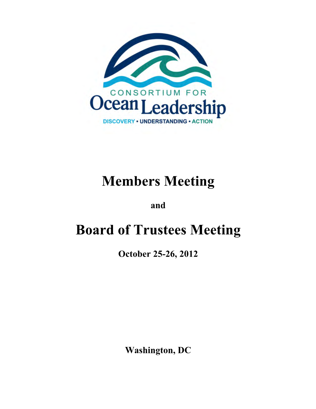 12.1025 Ocean Leadership Board Meeting Agenda Book