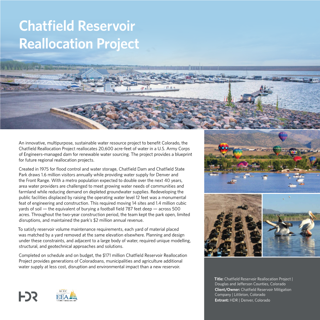 Chatfield Reservoir Reallocation Project