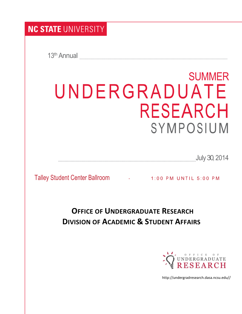 NC State Undergraduate Research Grant Awardee