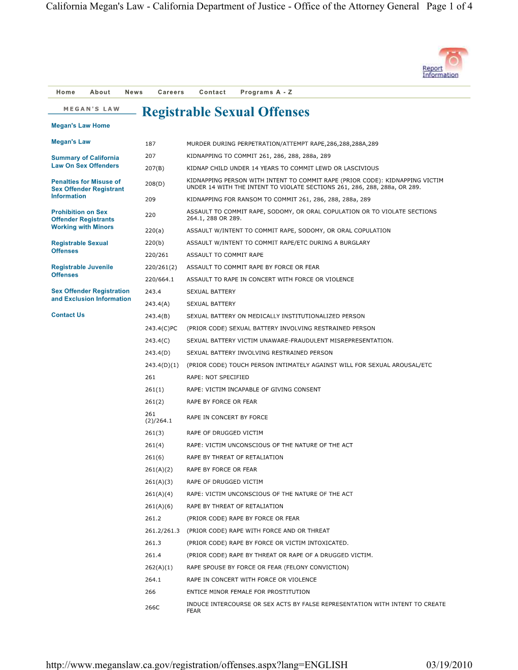 Registerable Sex Offenses.Pdf