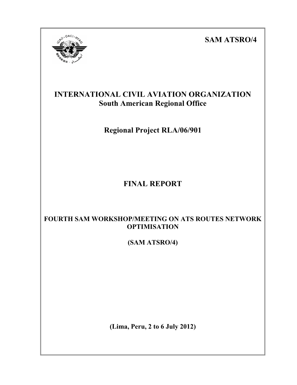 Sam Atsro/4 International Civil Aviation Organization