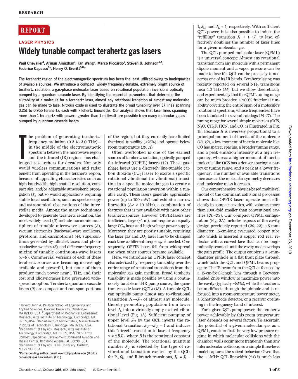 Widely Tunable Compact Terahertz Gas Lasers