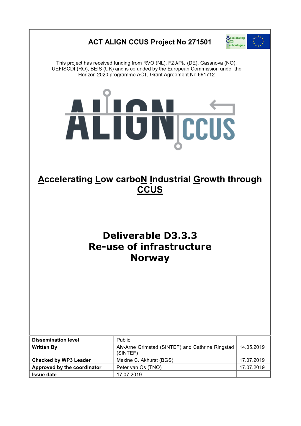 D3.3.3 Re-Use of Infrastructure Norway