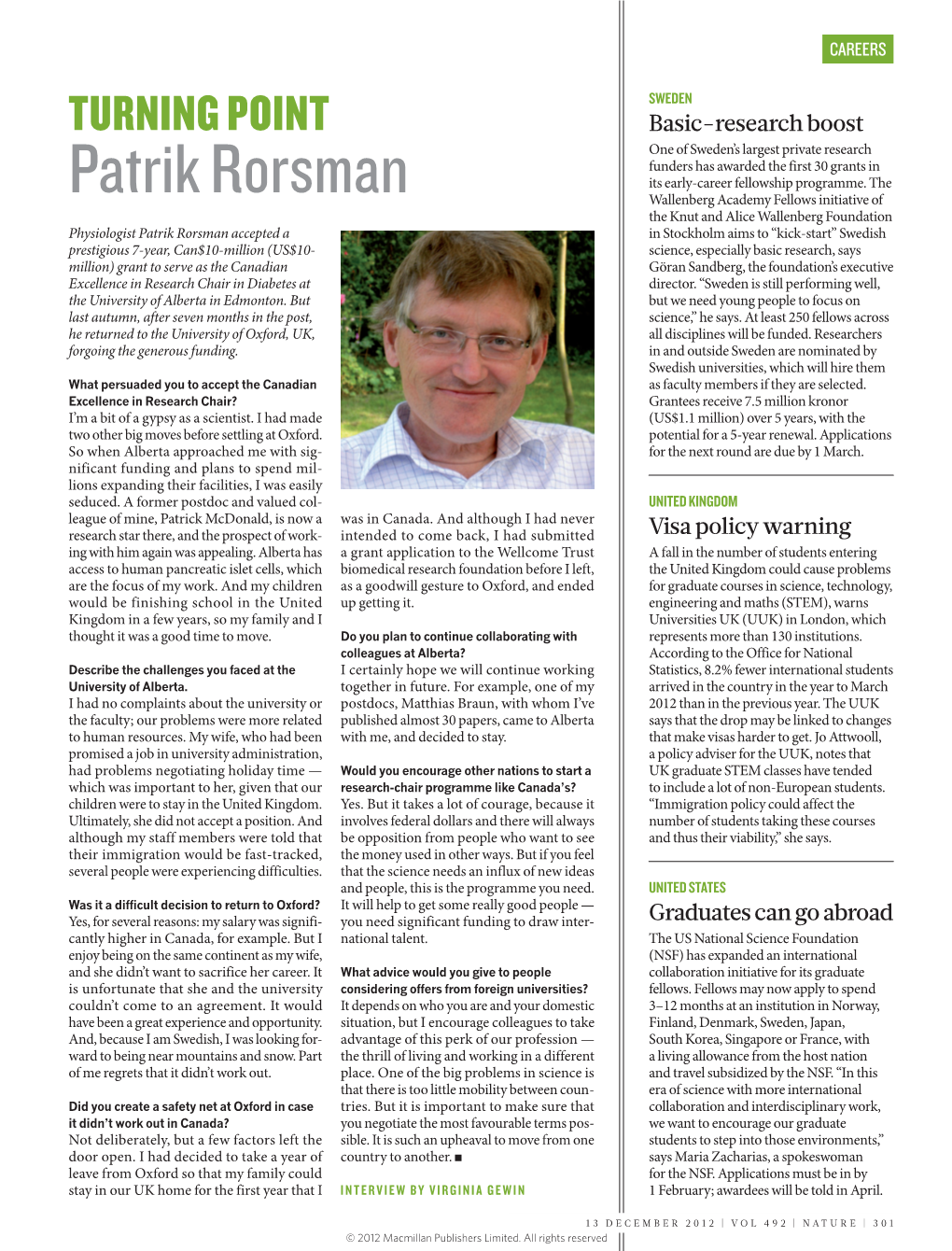 Patrik Rorsman Its Early-Career Fellowship Programme