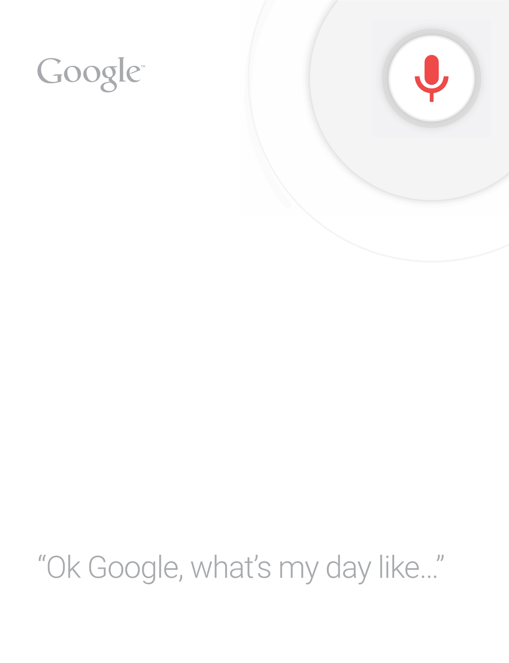 “Ok Google, What's My Day Like…”