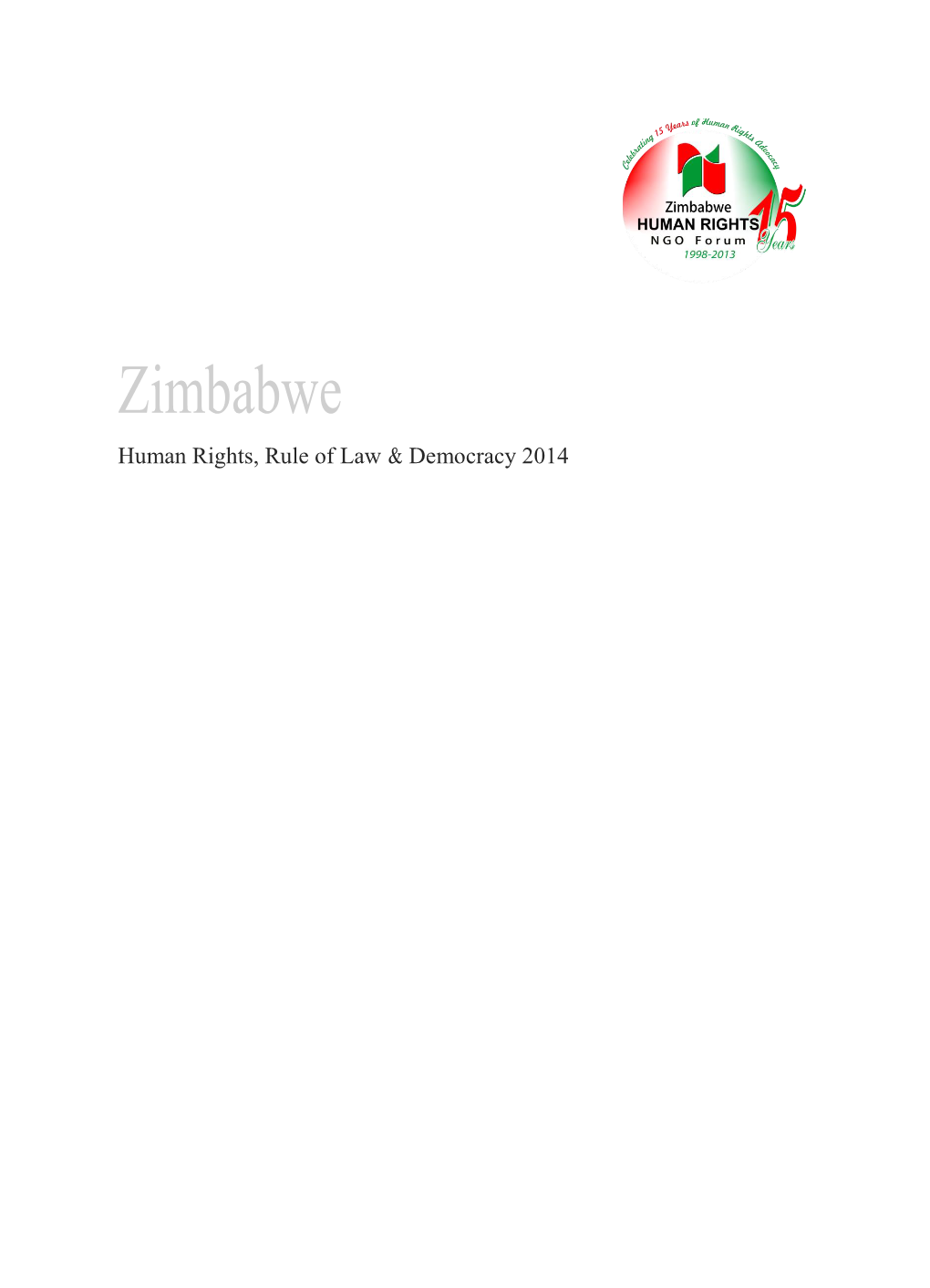 Annual Human Rights Report 2014 FINAL VERSION