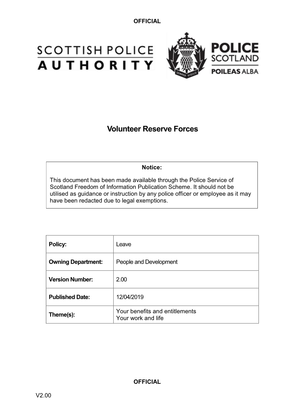 Volunteer Reserve Forces