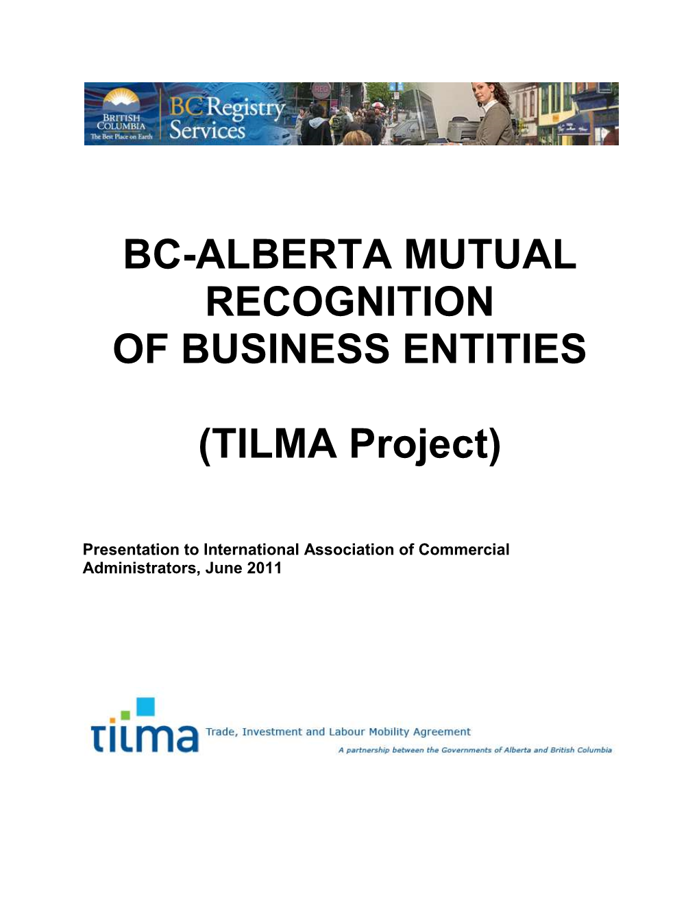 Bc-Alberta Mutual Recognition of Business Entities