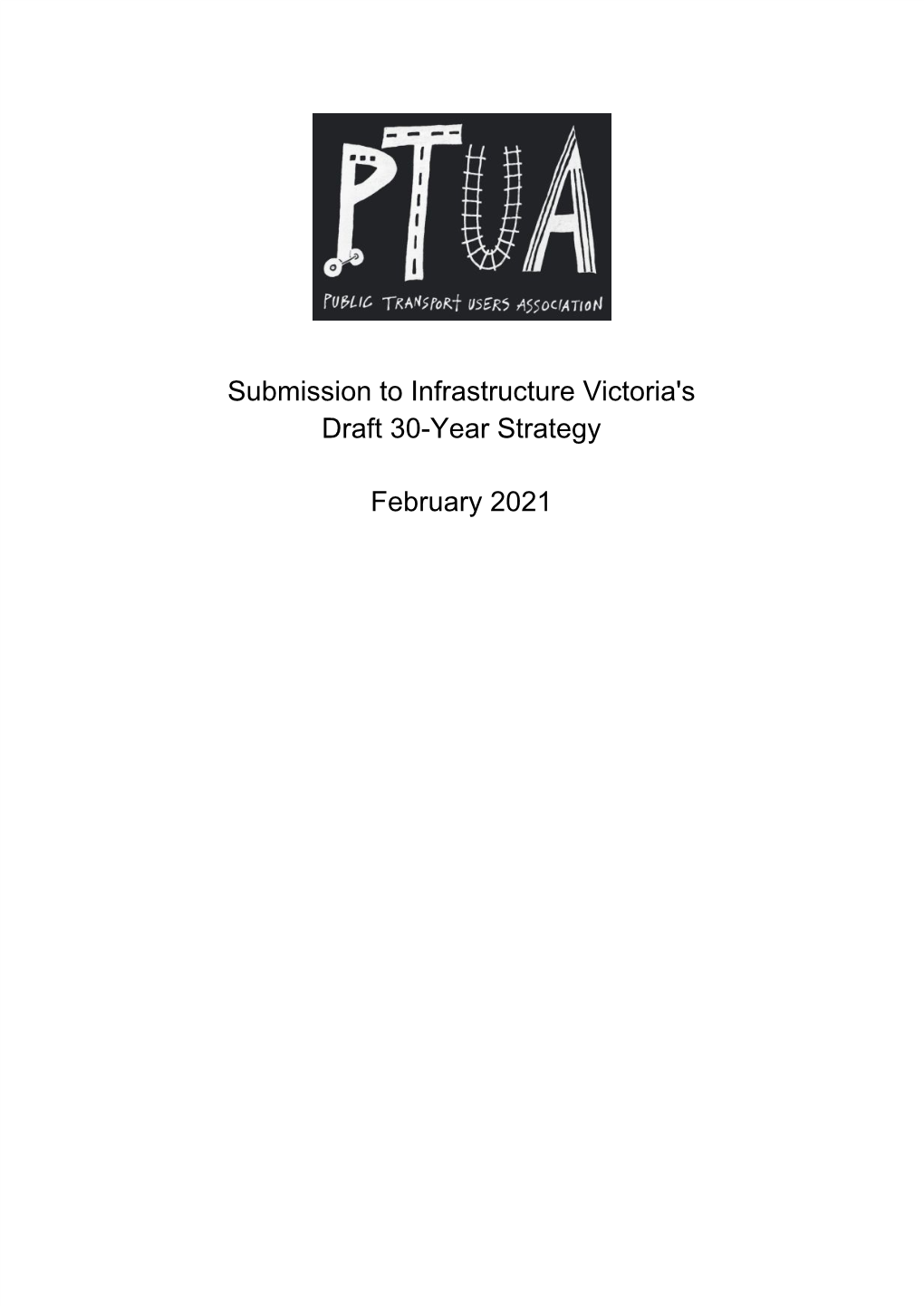 Submission to Infrastructure Victoria's Draft 30-Year Strategy February 2021