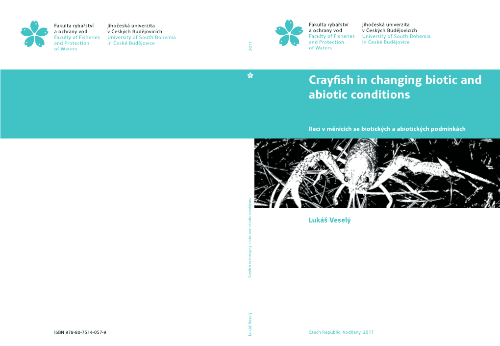 Crayfish in Changing Biotic and Abiotic Conditions