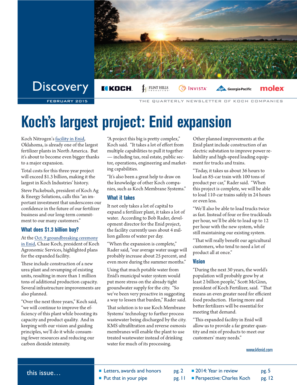 Koch's Largest Project: Enid Expansion