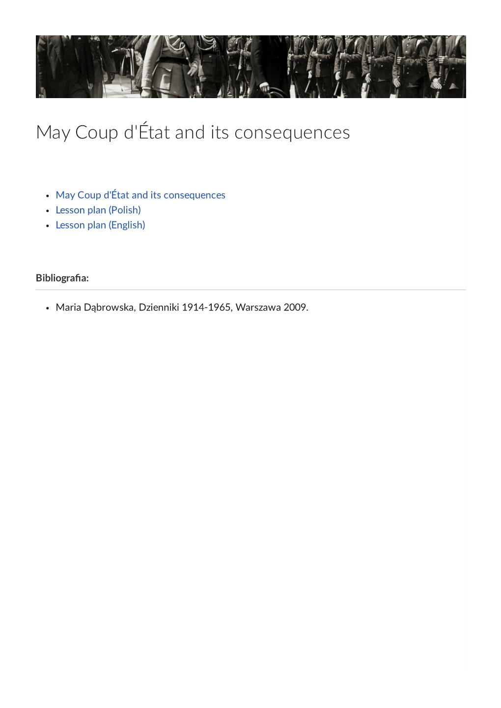 May Coup D'état and Its Consequences