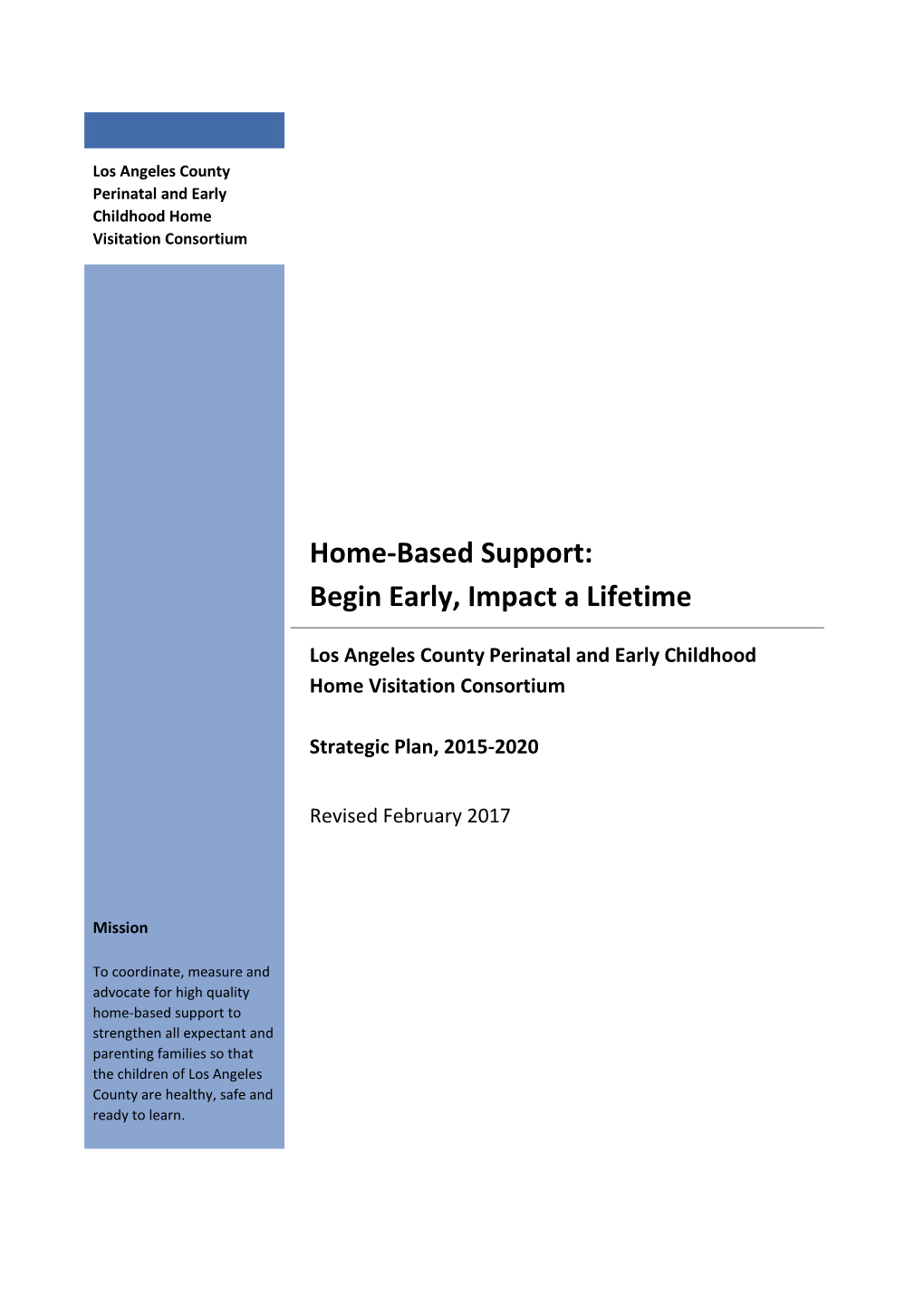 Consortium's Charter and 2015-2020 Strategic Plan