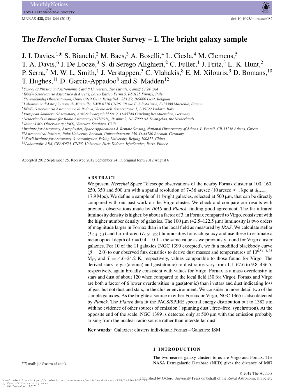 The Herschel Fornax Cluster Survey – I