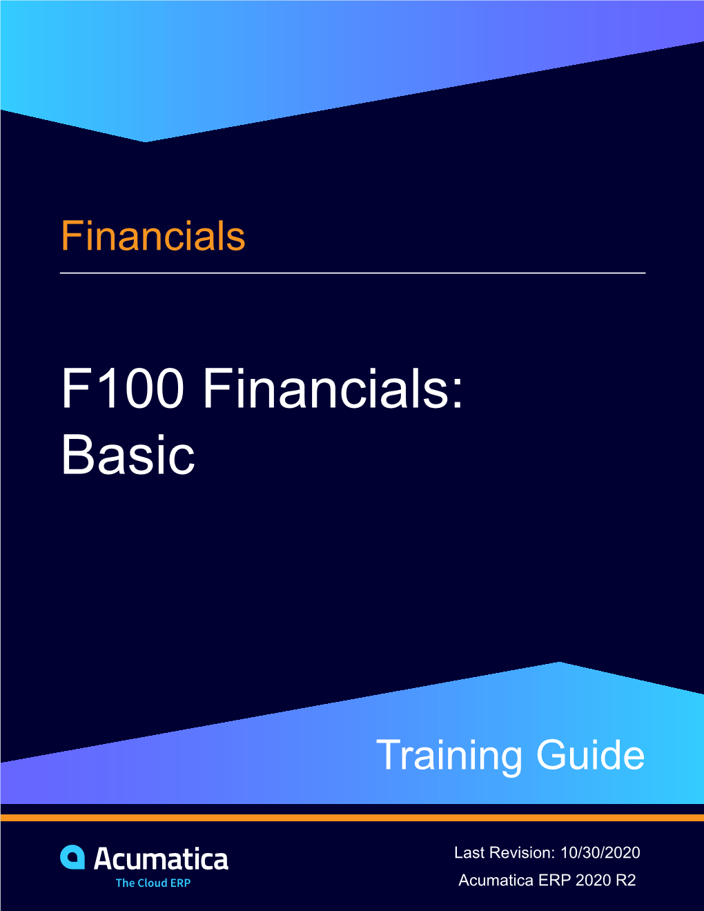 F100 Financial Basics 2020 R2