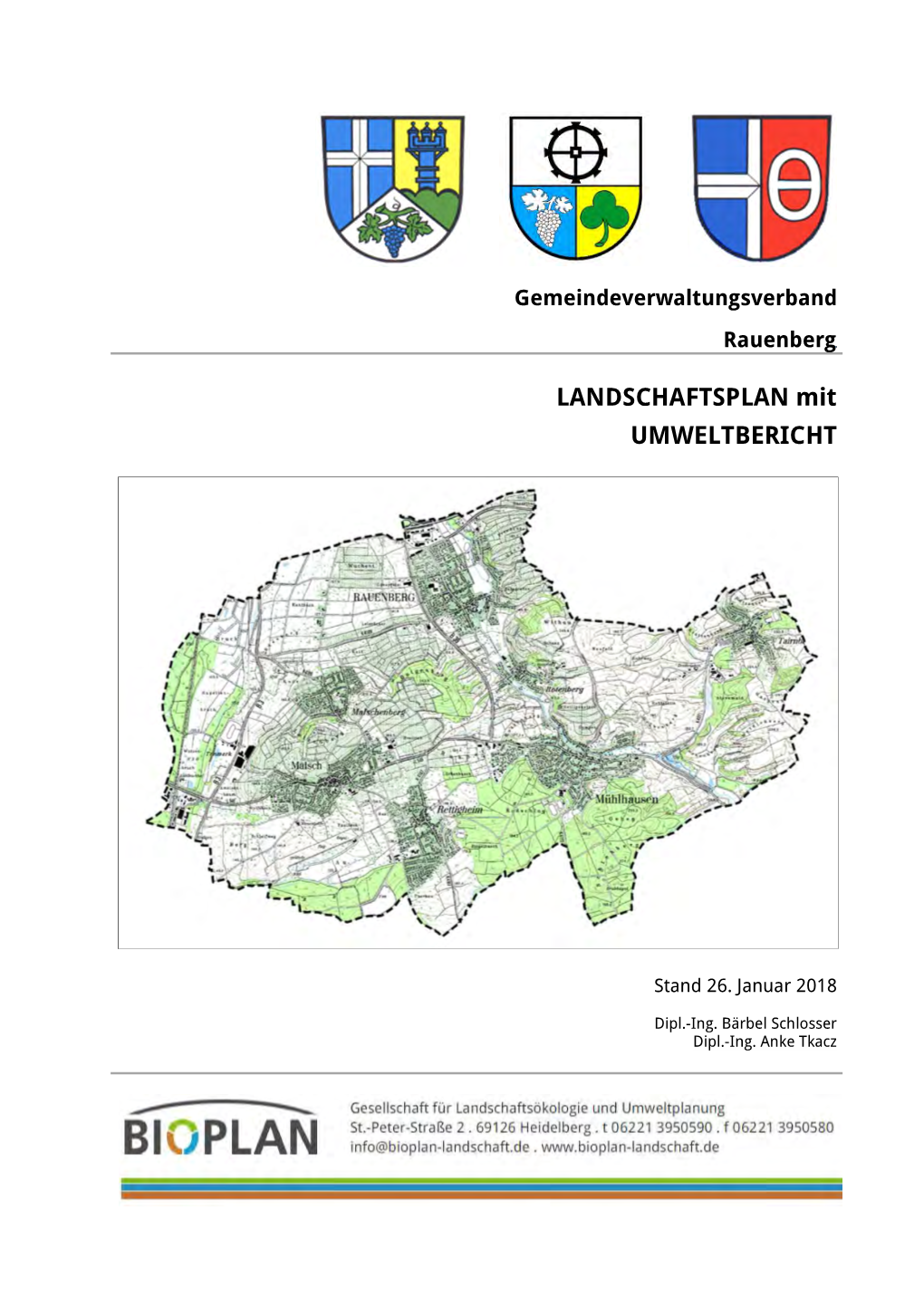 LANDSCHAFTSPLAN Mit UMWELTBERICHT