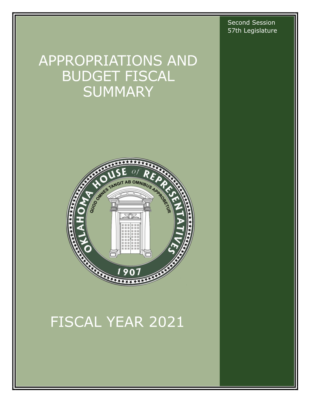FY21 Fiscal Year Summary