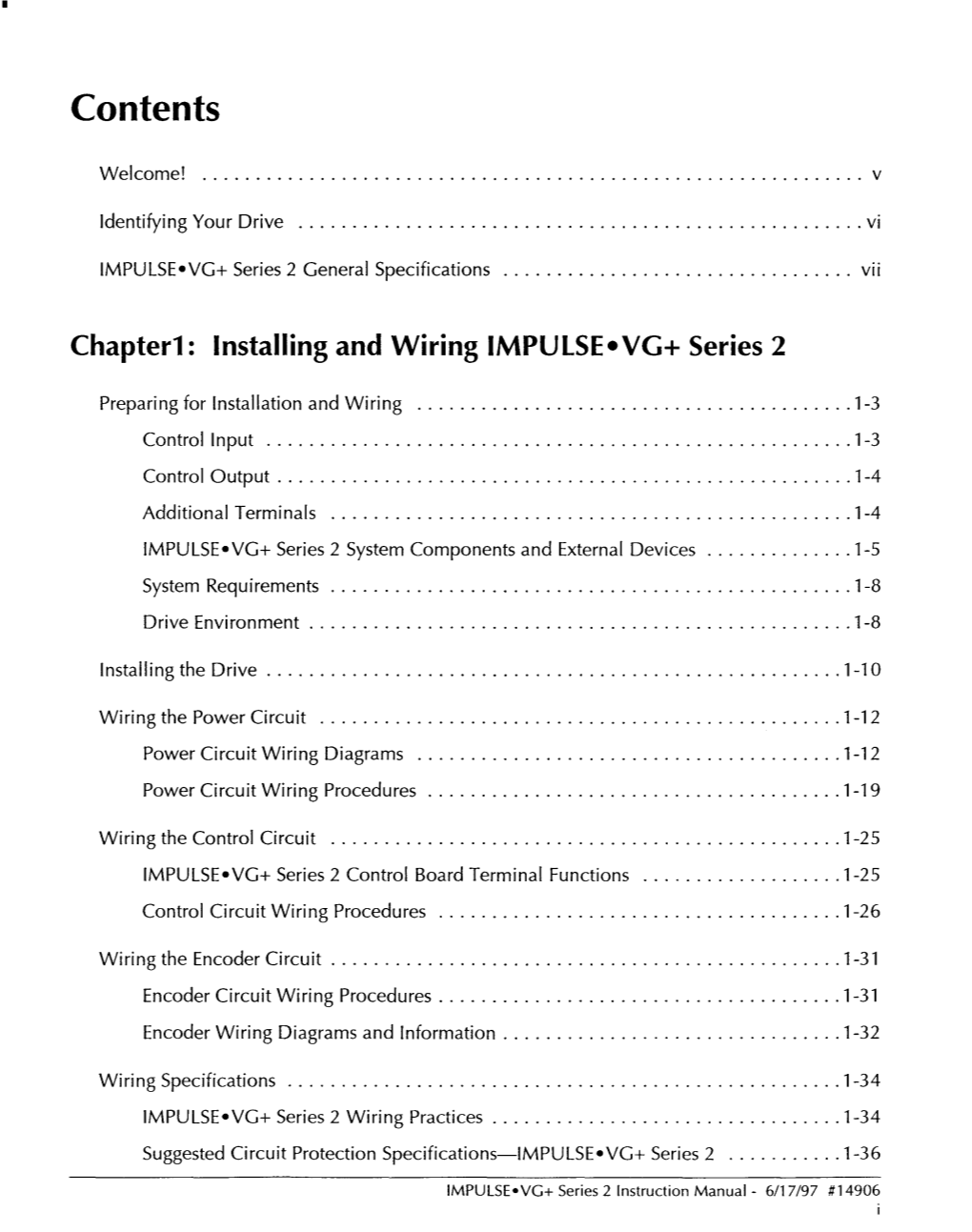 Installing and Wiring IMPULSE-VG+ Series 2