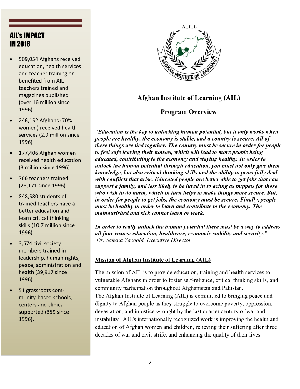 Afghan Institute of Learning