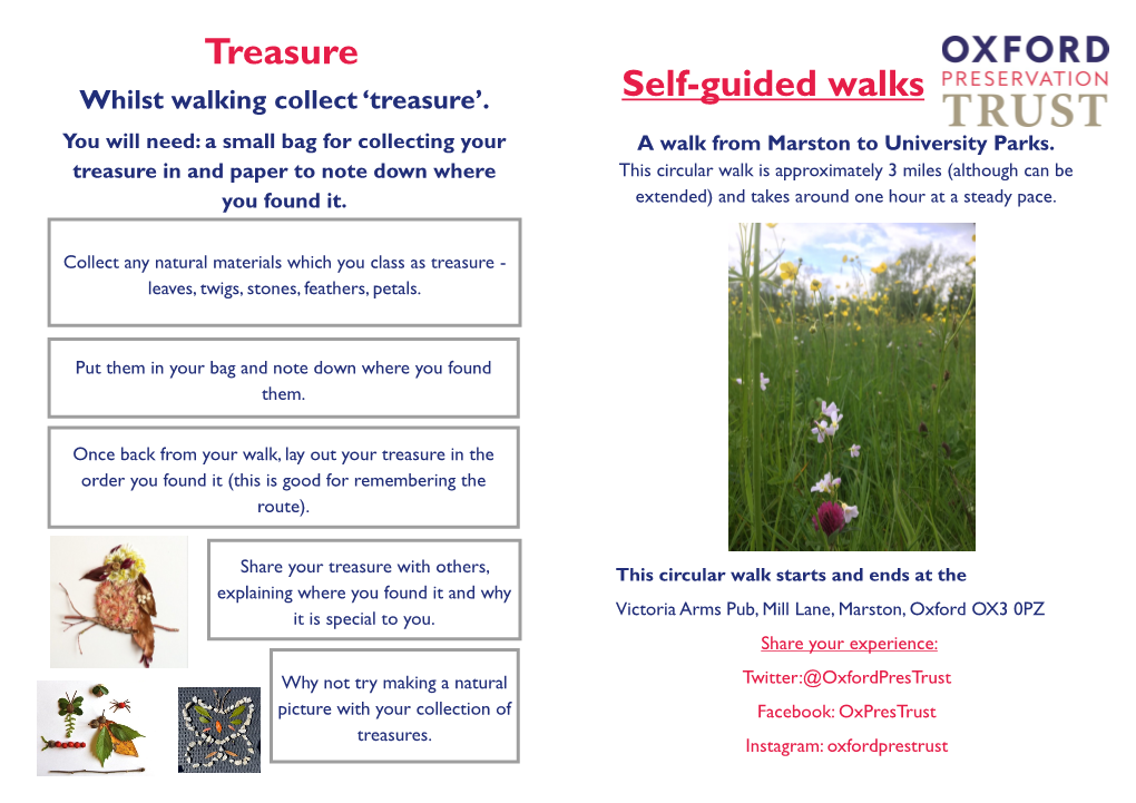 Treasure Self-Guided Walks