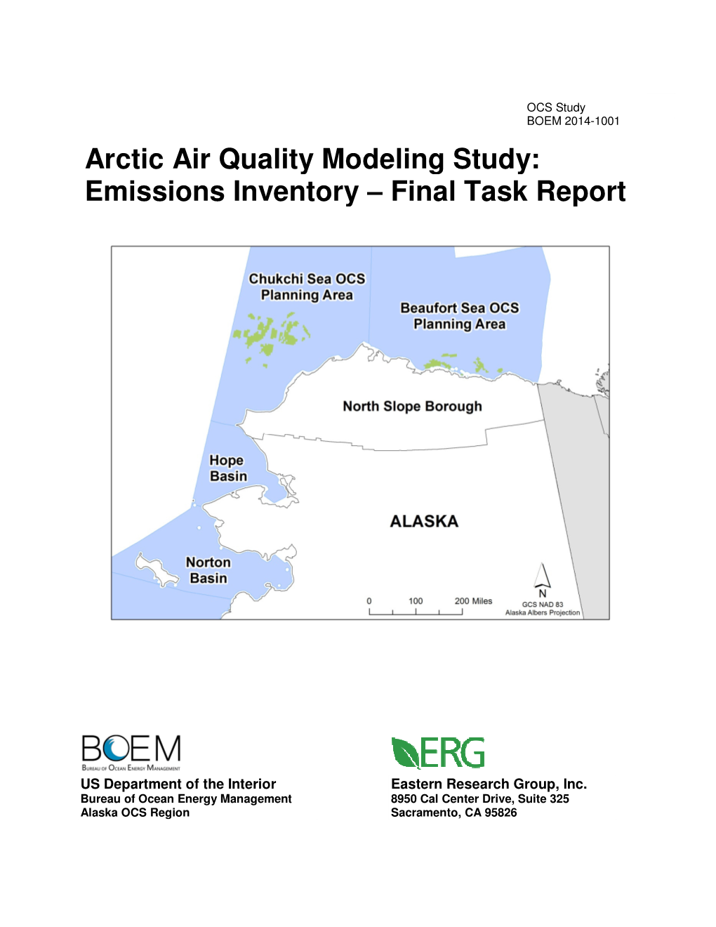 Arctic Air Quality Modeling Study: Emissions Inventory – Final Task