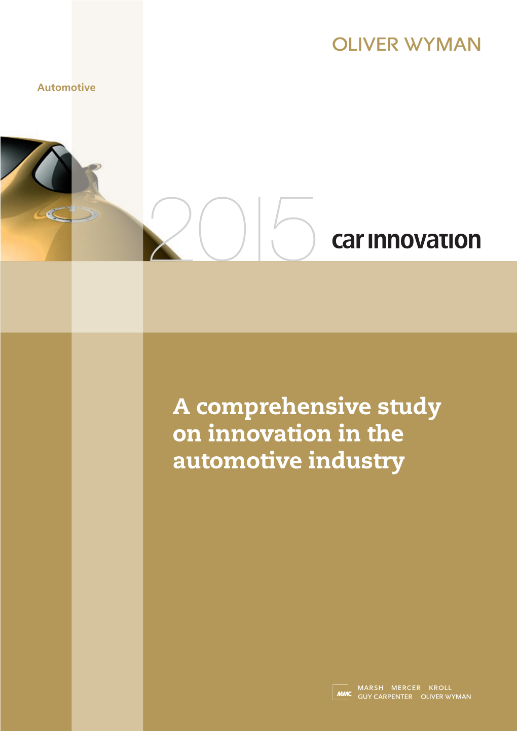 A Comprehensive Study on Innovation in the Automotive Industry Contents