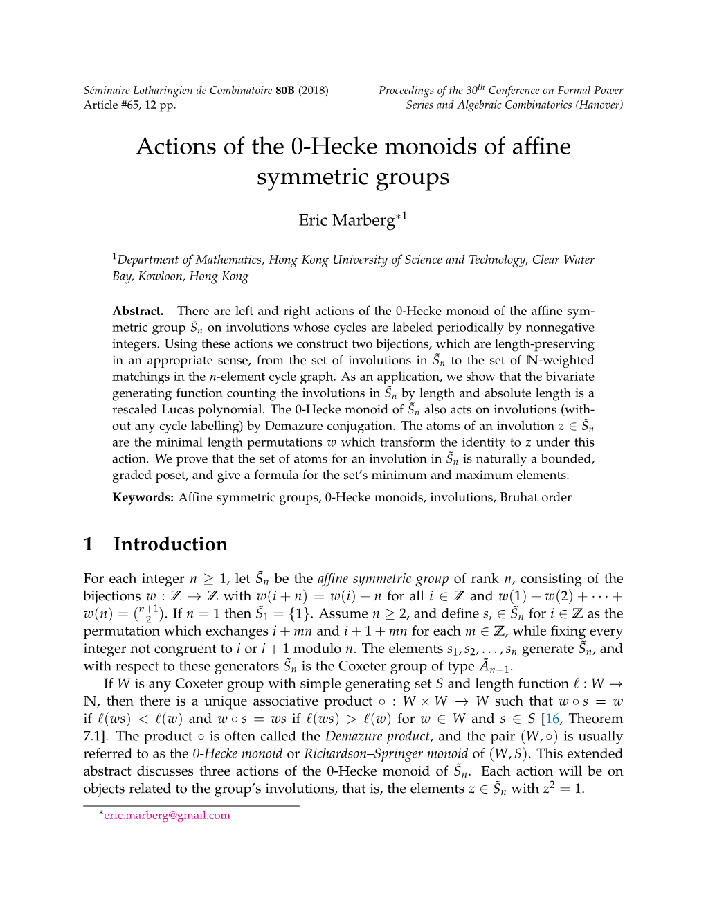 Actions of the 0-Hecke Monoids of Affine Symmetric Groups