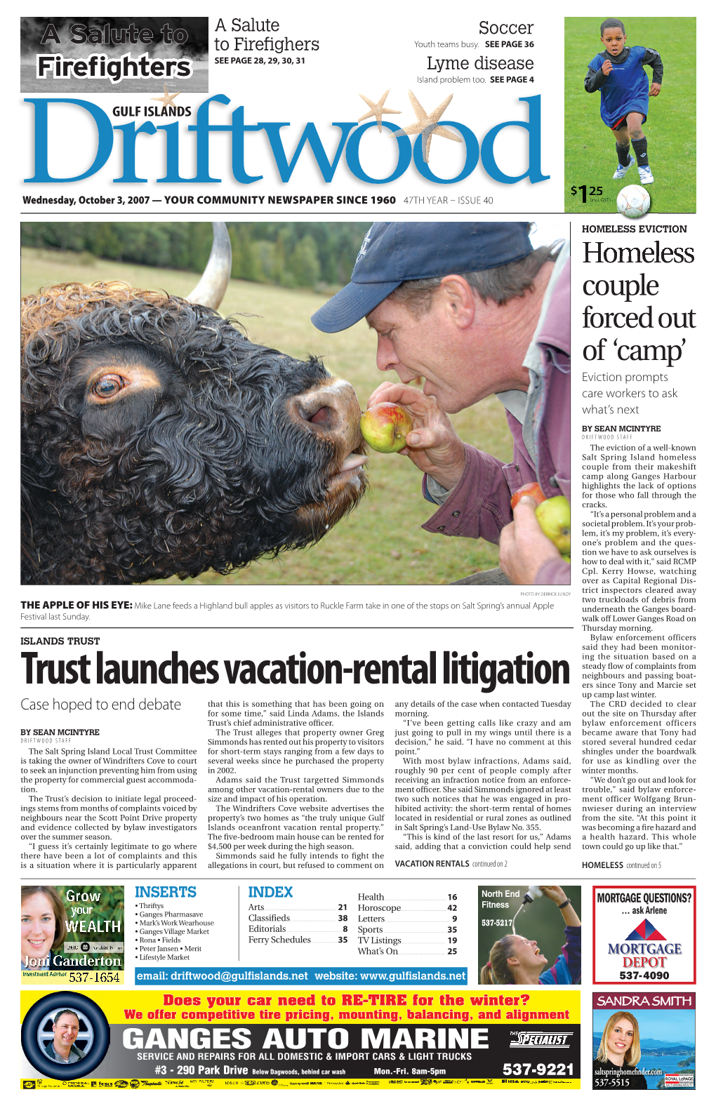 Trust Launches Vacation-Rental Litigation Ers Since Tony and Marcie Set up Camp Last Winter