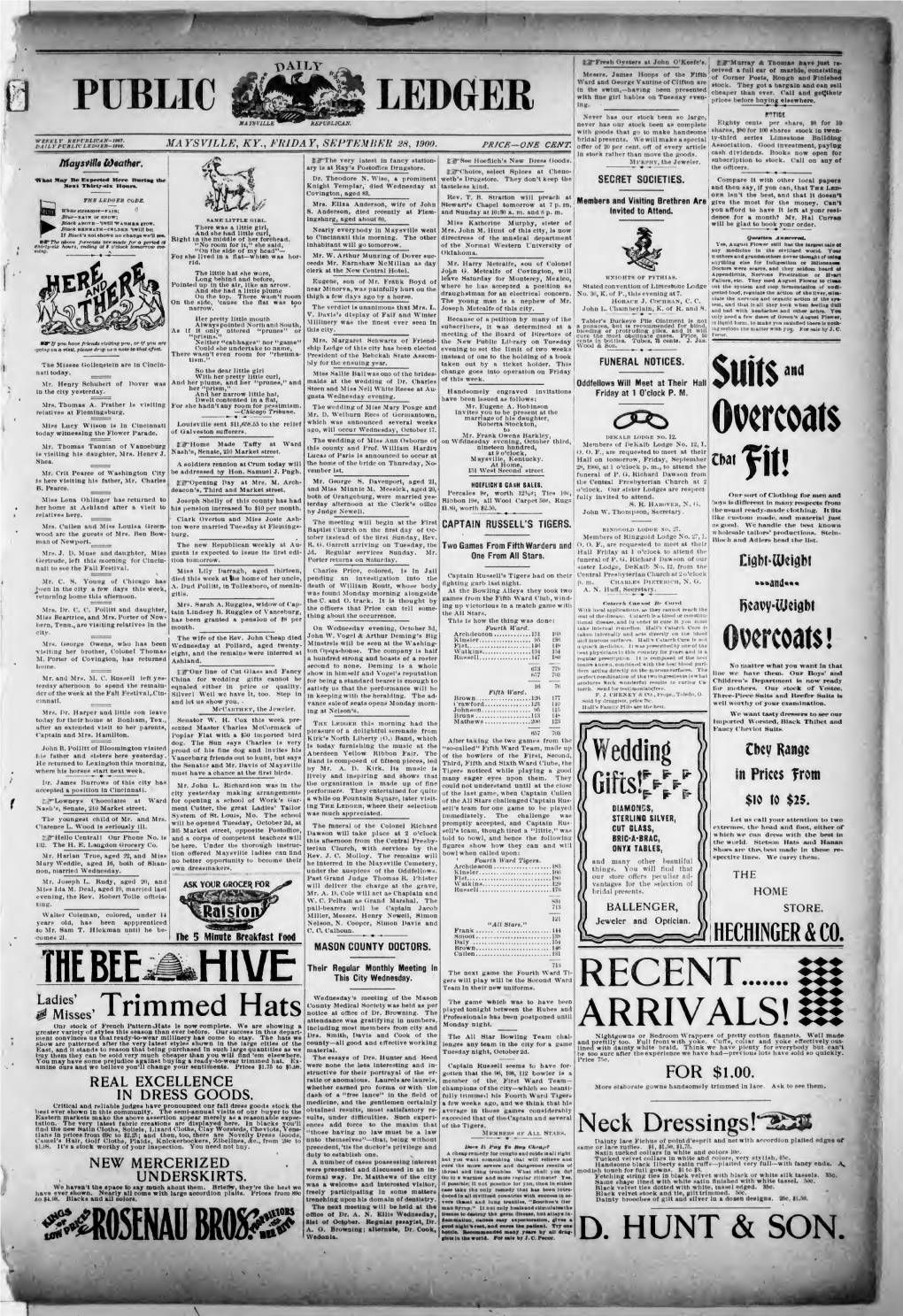 Daily Public Ledger (Maysville, Ky.): 1900-09-28