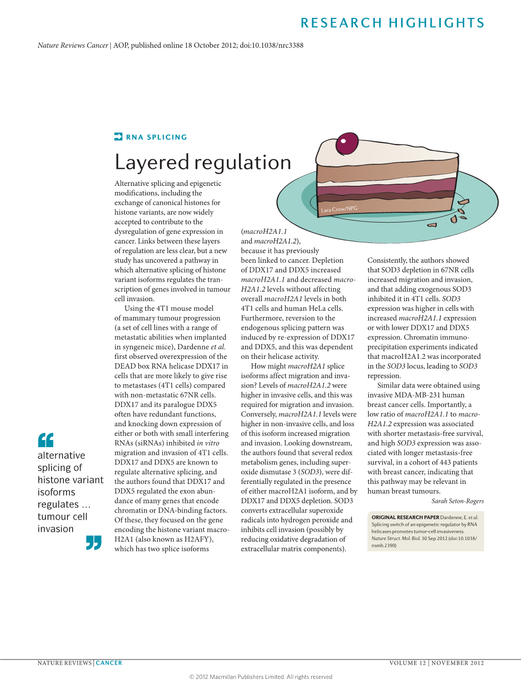 RNA Splicing: Layered Regulation