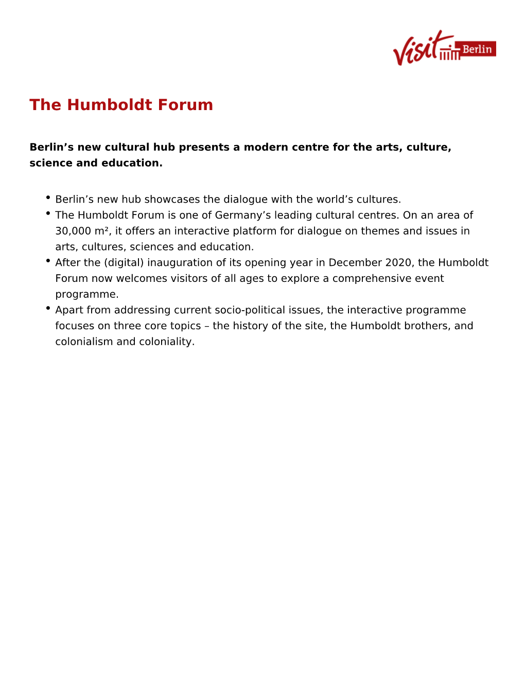 The Humboldt Forum