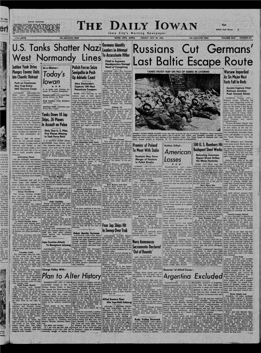 Daily Iowan (Iowa City, Iowa), 1944-07-28