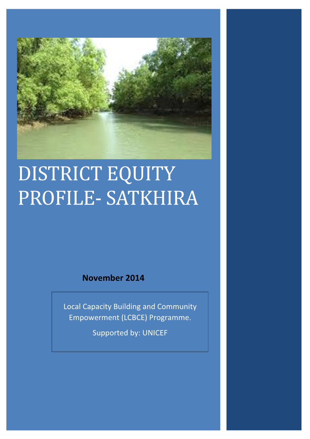 Sathkhira District Equity Profile- Satkhira