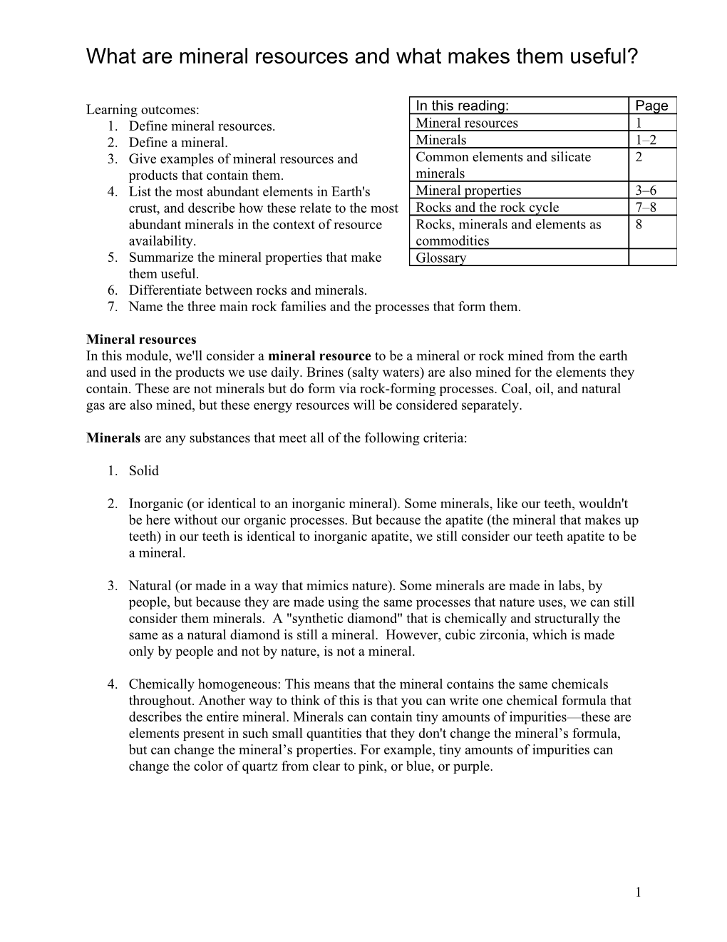 What Are Mineral Resources and What Makes Them Useful?