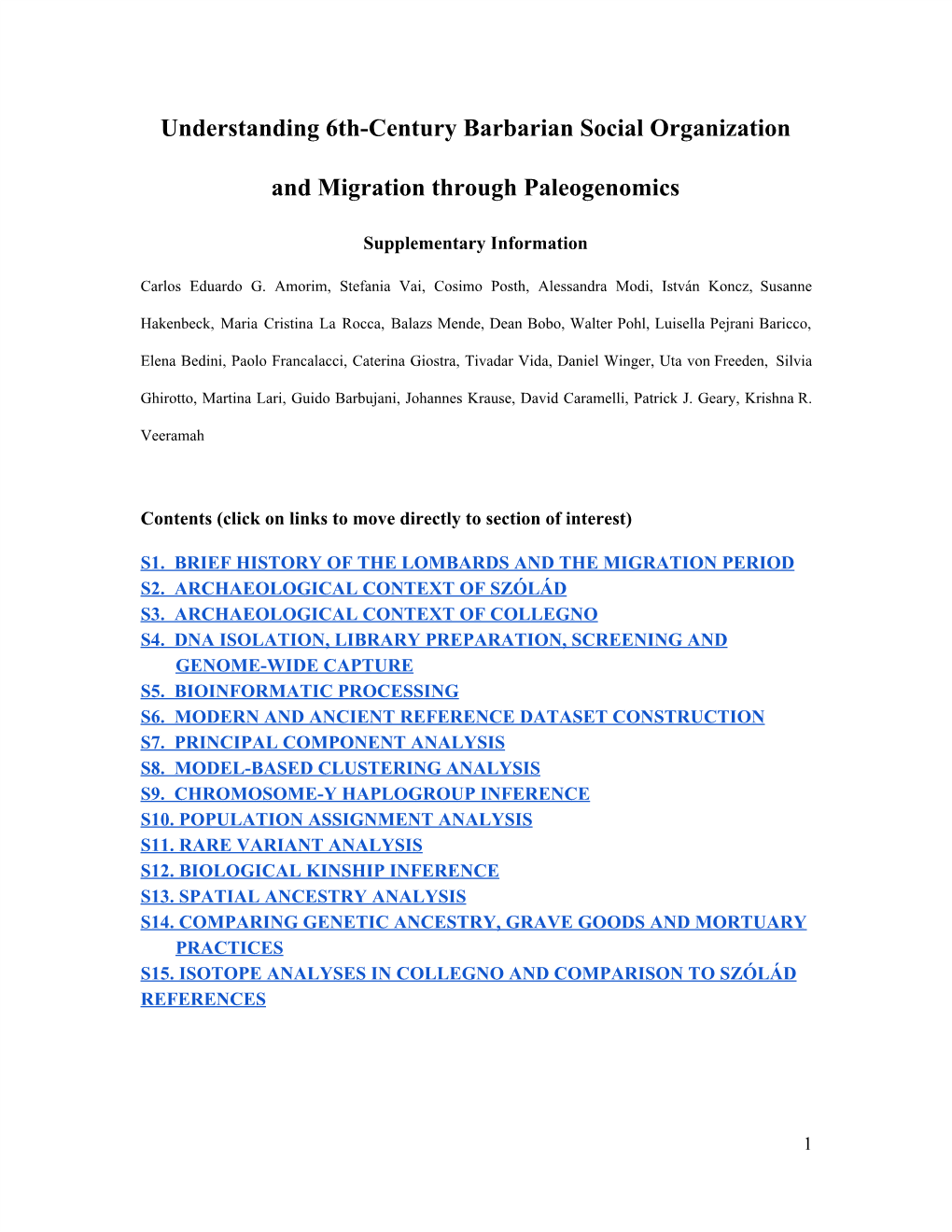 Understanding 6Th-Century Barbarian Social Organization and Migration