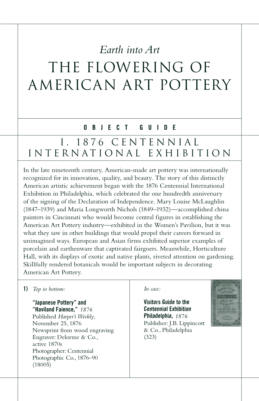 The Flowering of American Art Pottery