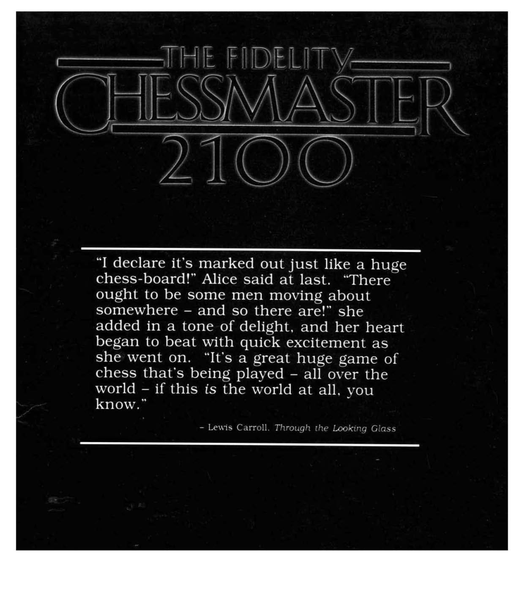 The Fidelity Chessmaster 2100